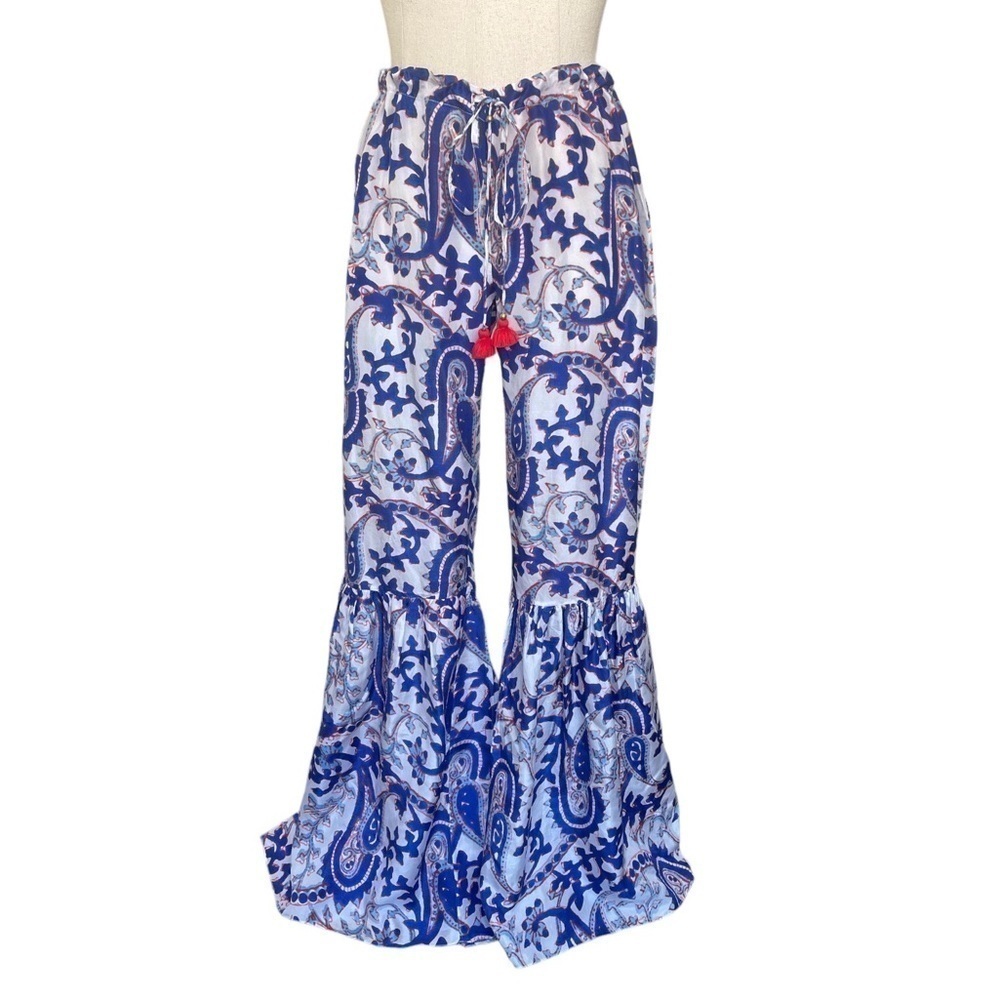Figue Silk Set - Brielle Bahia Beach Pants & Blouse Small - Picture 9 of 17